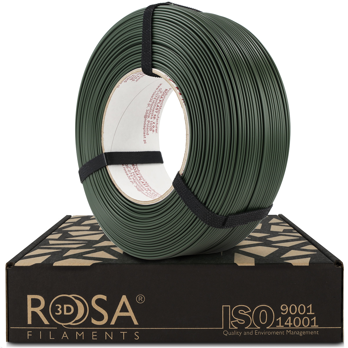 Filament 1.75 mm Rosa 3D ReFill PLA Starter Hunter Green (verde) 1kg