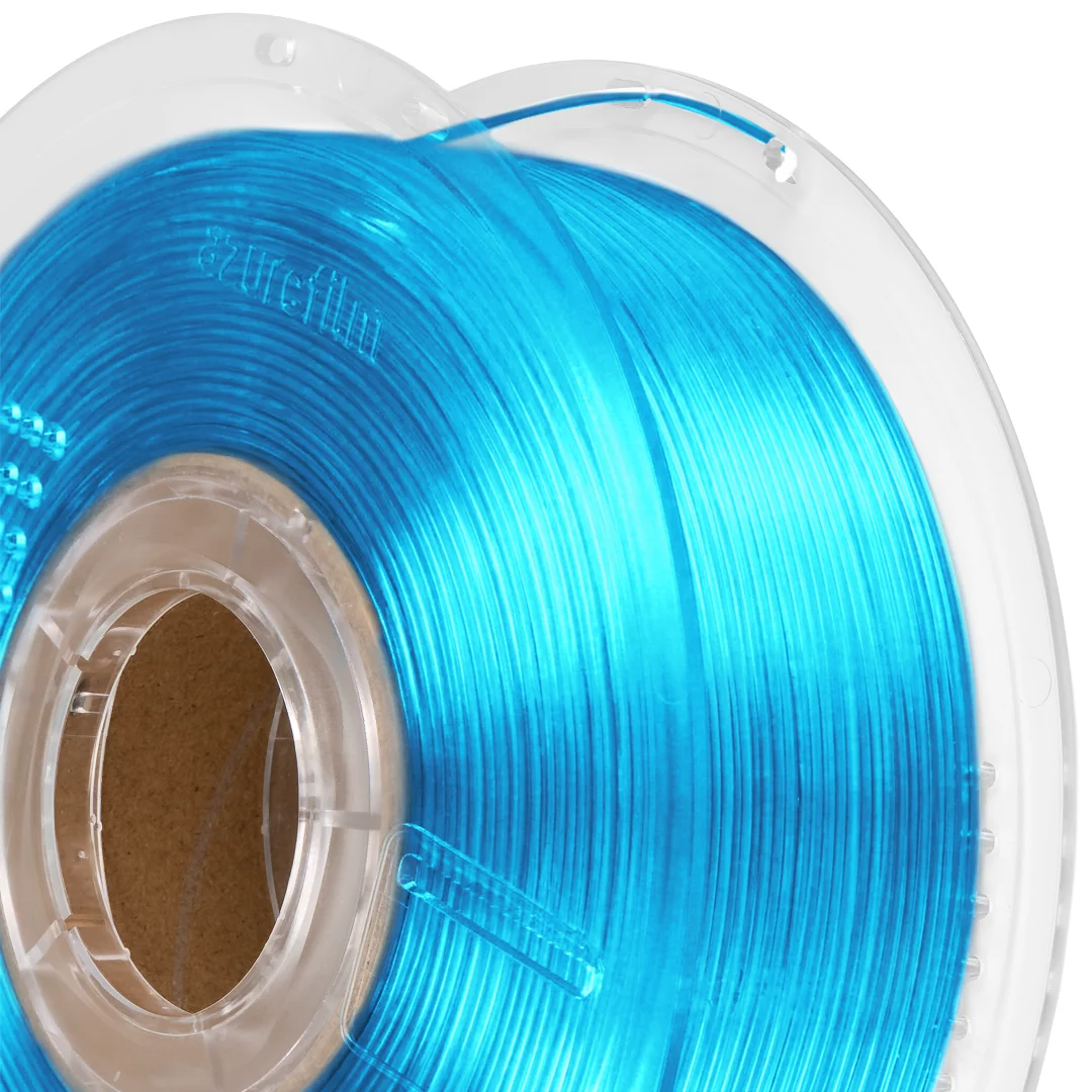 Filament 1.75 mm AzureFilm PETG Hyper Speed Transparent Blue (albastru) 1kg