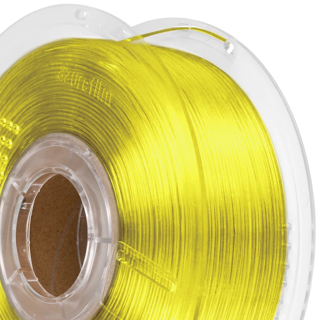 Filament 1.75 mm AzureFilm PETG Hyper Speed Transparent Yellow (galben) 1kg