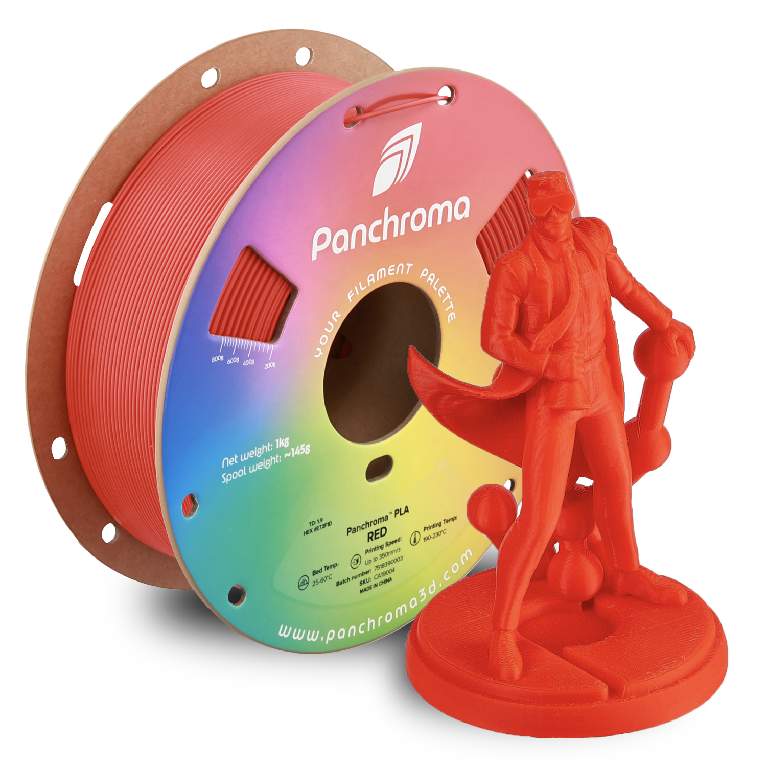 Filament 1.75 mm Polymaker Panchroma Basic PLA Red (rosu) 1kg