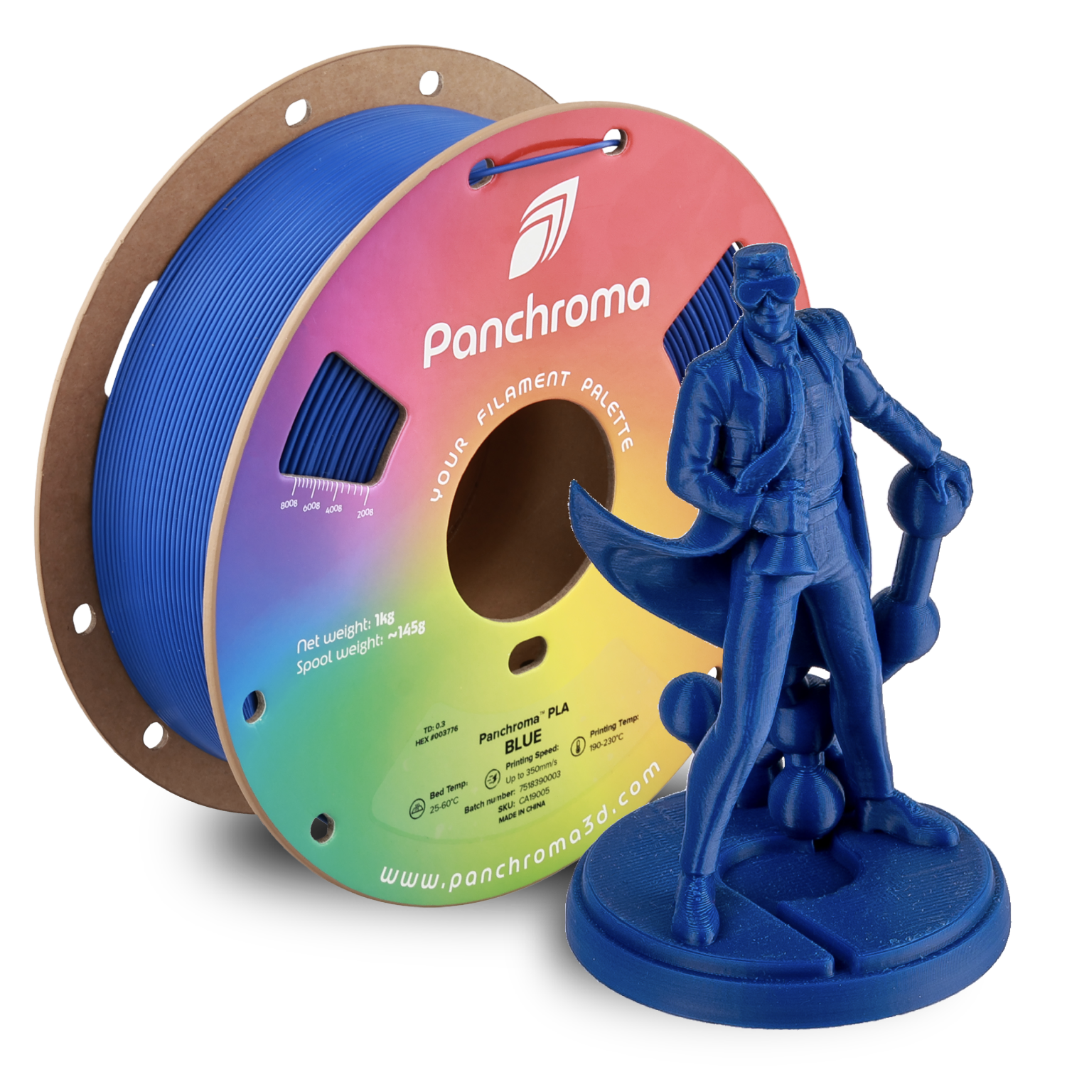 Filament 1.75 mm Polymaker Panchroma Basic PLA Blue (albastru) 1kg