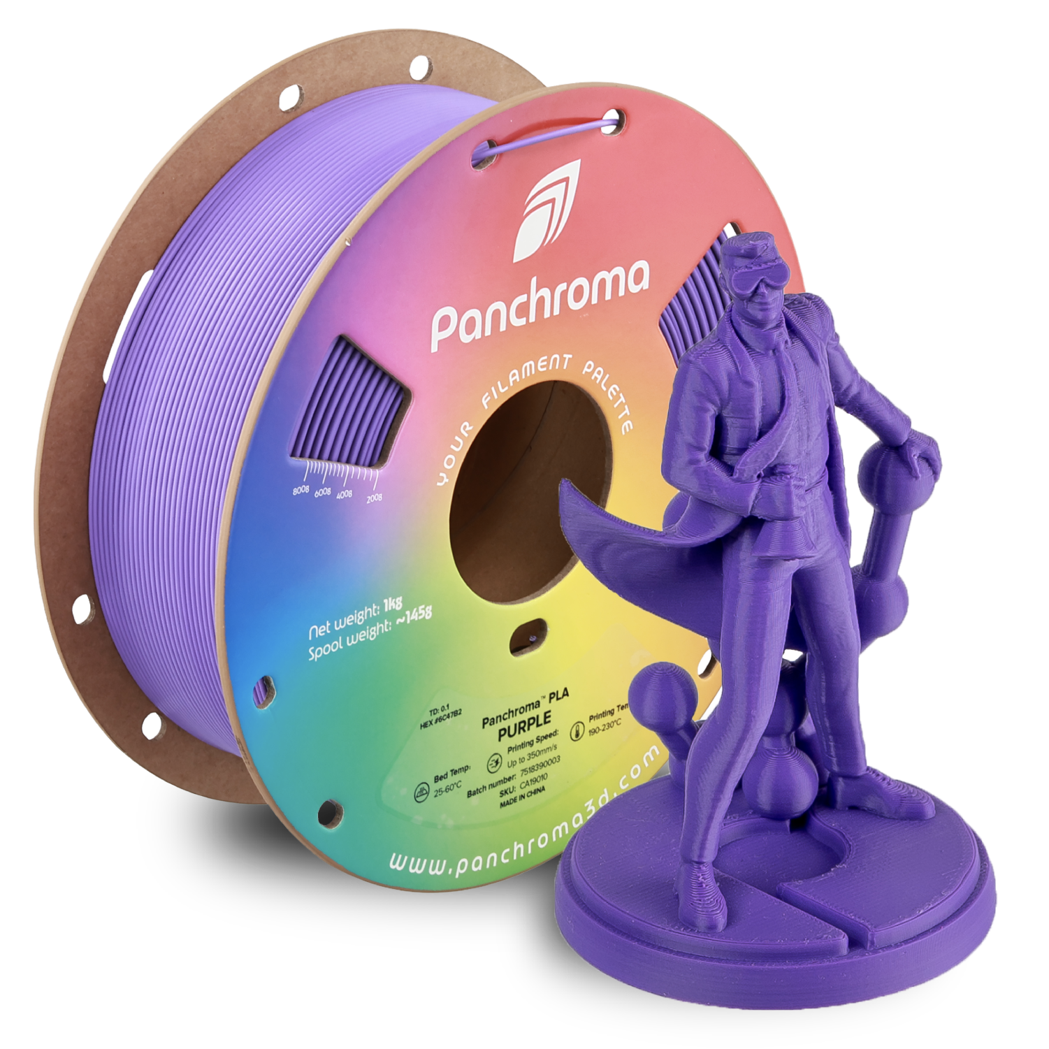 Filament 1.75 mm Polymaker Panchroma Basic PLA Purple (violet) 1kg