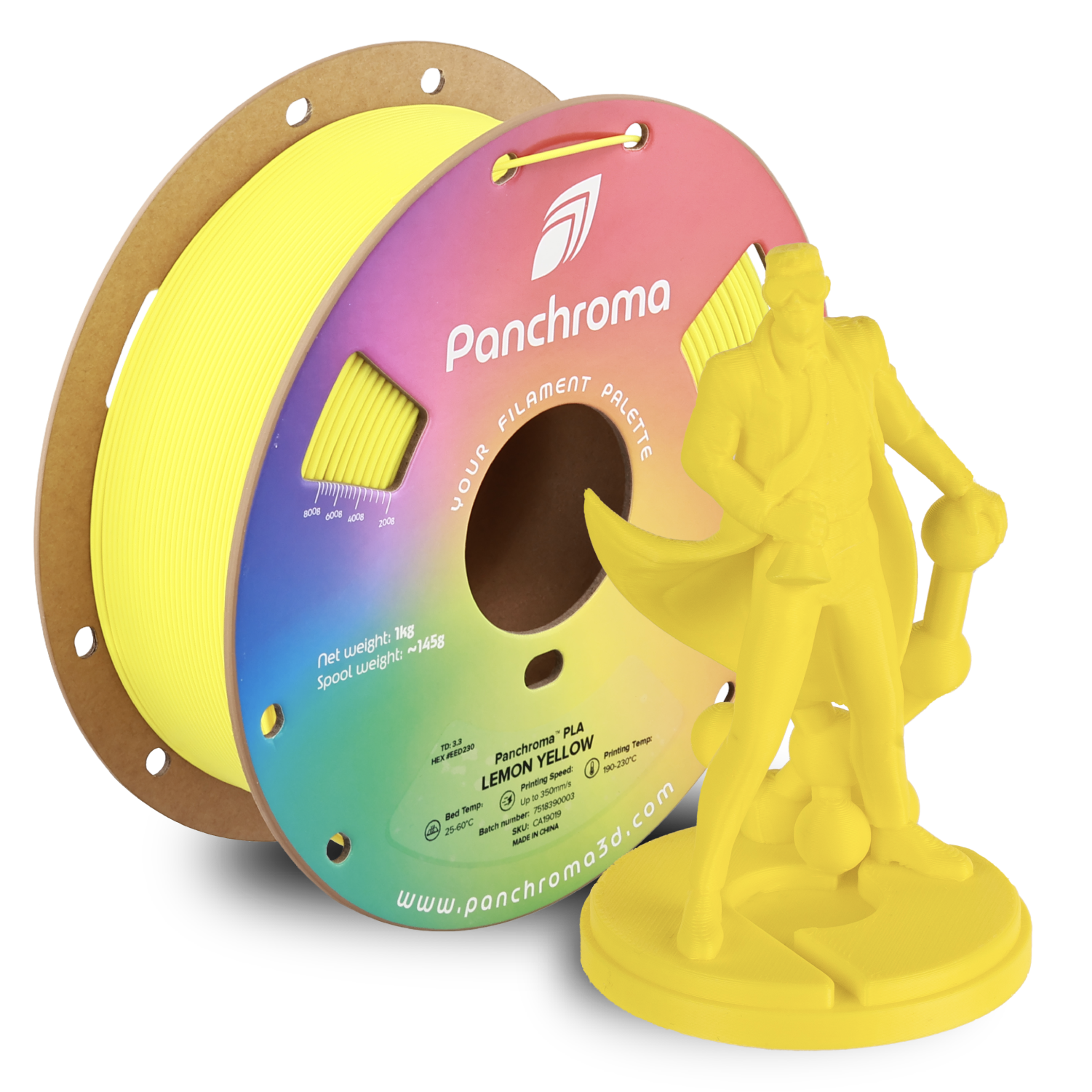 Filament 1.75 mm Polymaker Panchroma Basic PLA Lemon Yellow (galben) 1kg