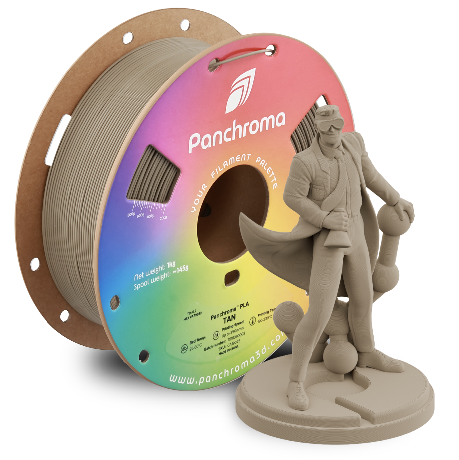Filament 1.75 mm Polymaker Panchroma Basic PLA Tan (maro) 1kg