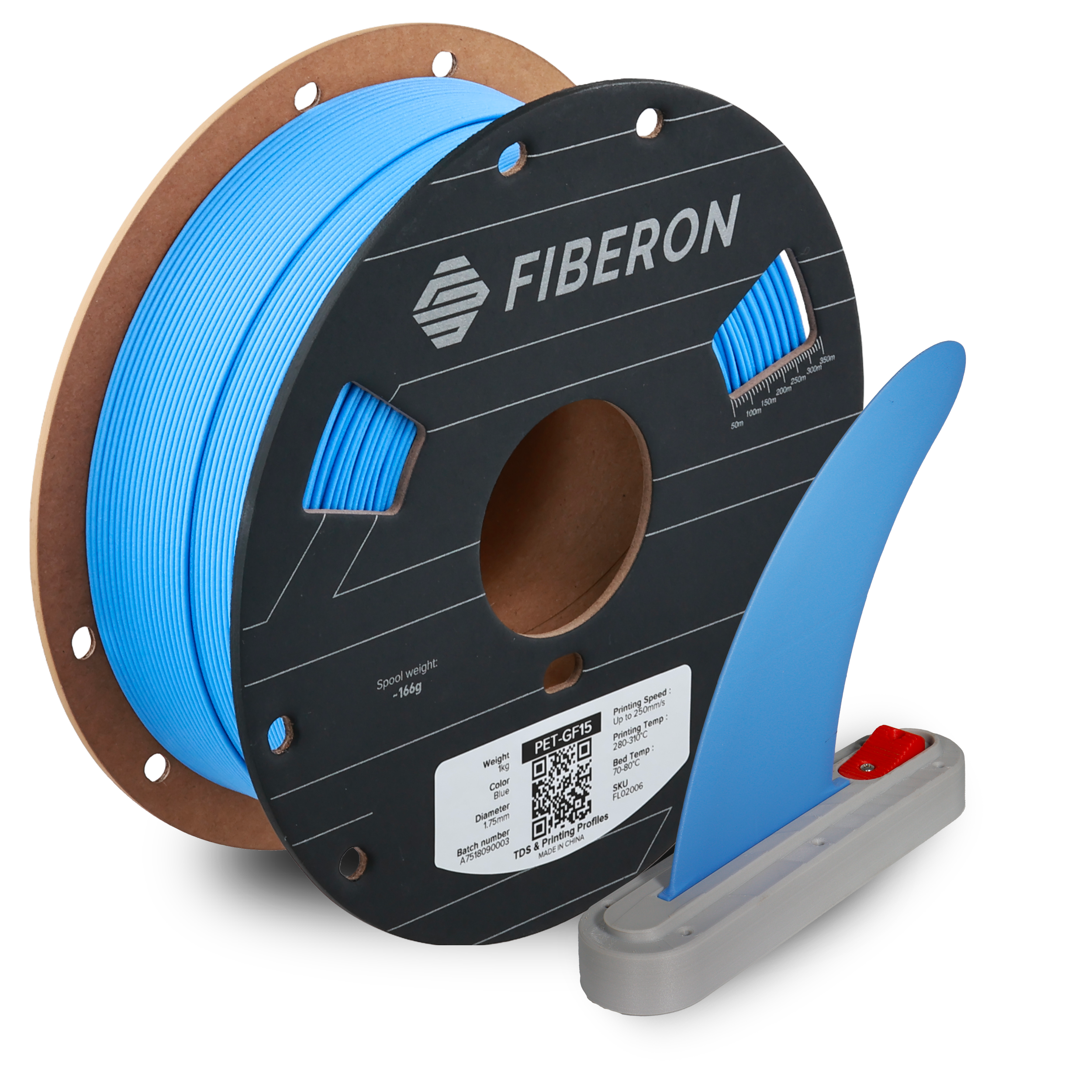 Filament 1.75 mm Polymaker Fiberon PET-GF15 Blue (albastru) 1kg