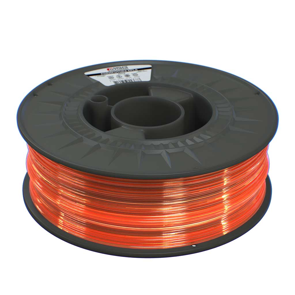 Filament 1.75mm FormFutura Transparent PLA Orange (portocaliu transparent) 1kg