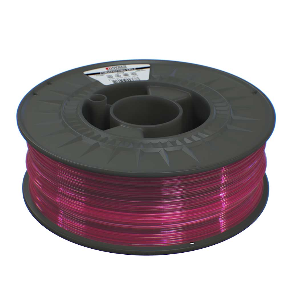 Filament 1.75mm FormFutura Transparent PLA Raspberry (magenta transparent) 1kg