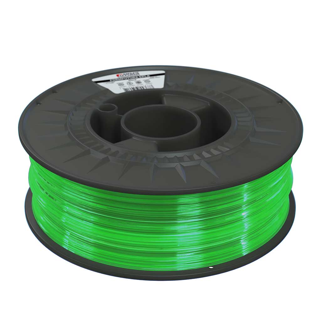Filament 1.75mm FormFutura Transparent PLA Lime (verde transparent) 1kg