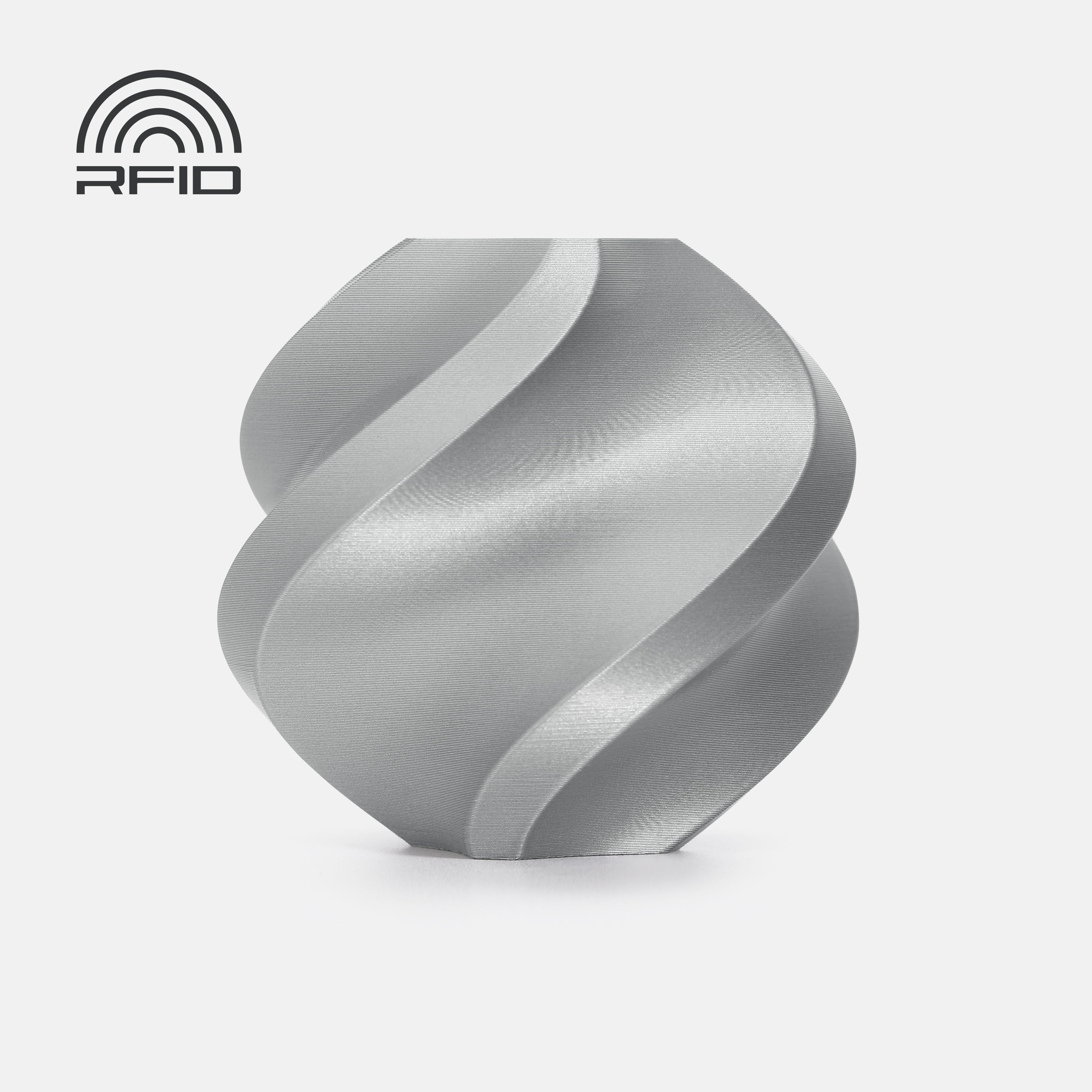 Filament 1.75 mm Bambu Lab Refill PLA Basic Silver (10102) 1kg