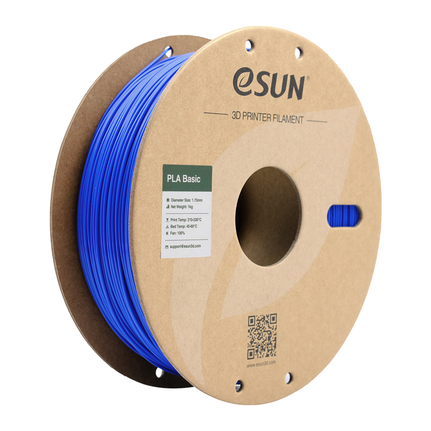 Filament 1.75mm eSun PLA Basic Blue (albastru) 1kg