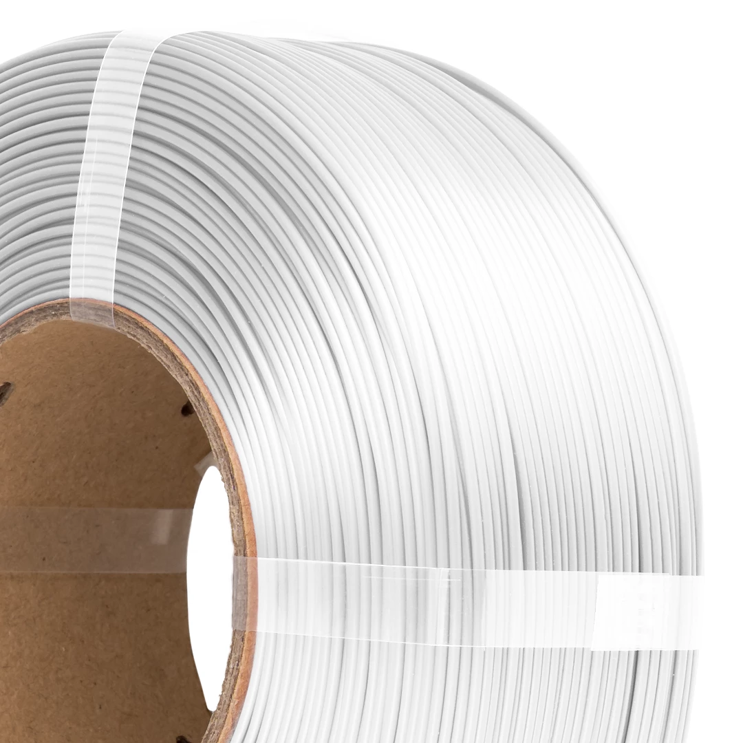 Filament 1.75 mm AzureFilm ReFill PLA Silk White (alb) 1kg