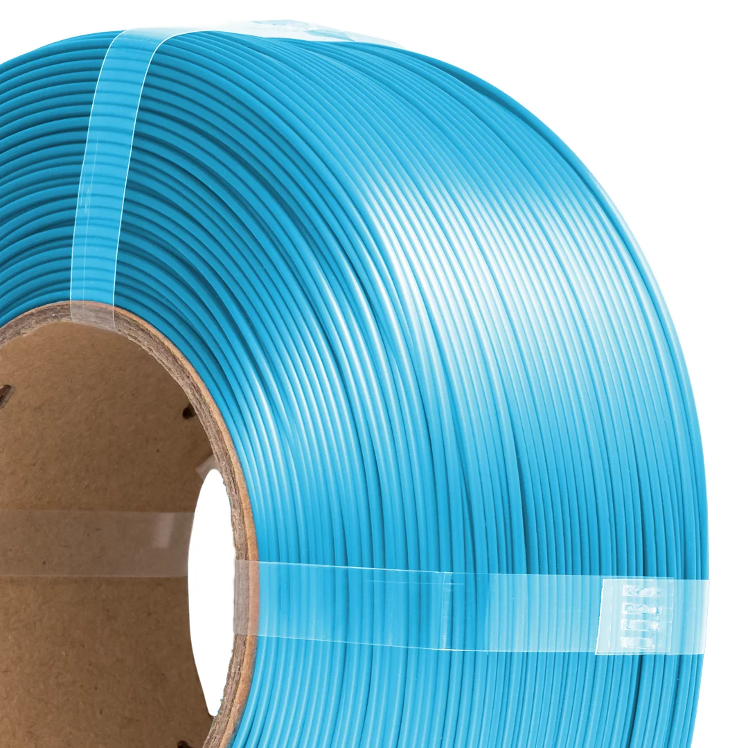 Filament 1.75 mm AzureFilm ReFill PLA Silk Sky Blue (albastru) 1kg