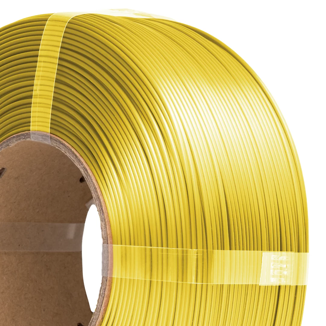Filament 1.75 mm AzureFilm ReFill PLA Silk Yellow (galben) 1kg
