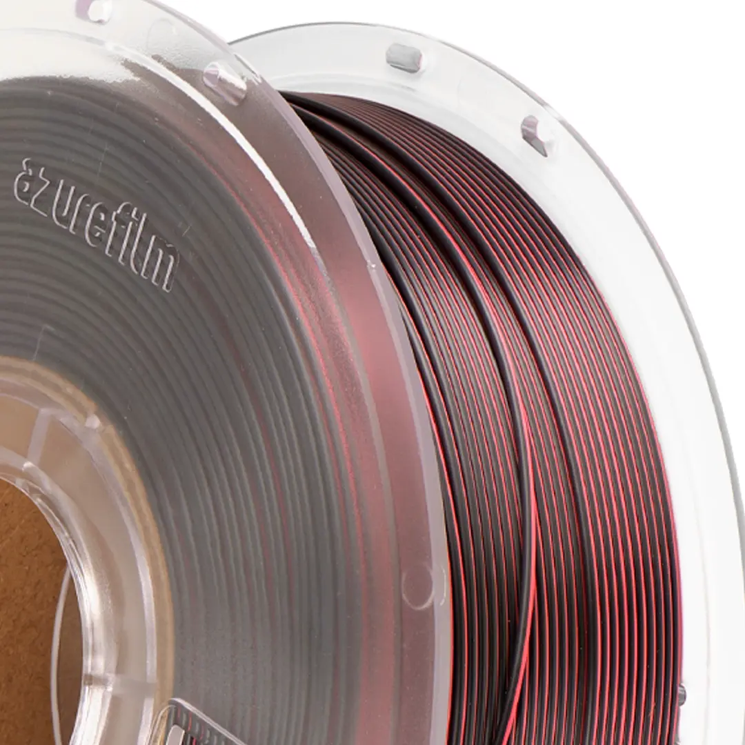 Filament 1.75 mm AzureFilm PLA Silk Dual Color Crimson Steel (multicolor) 1kg