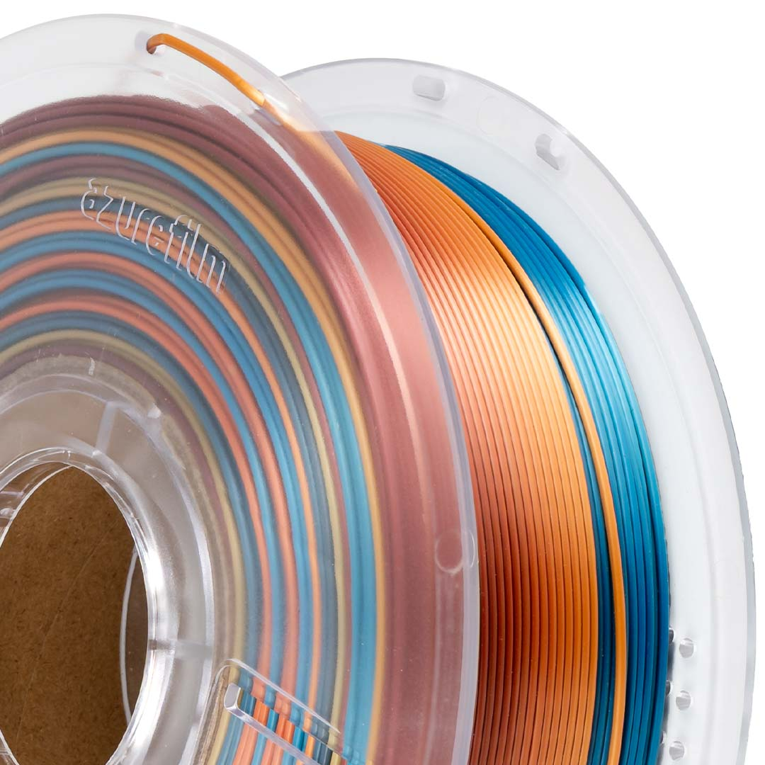 Filament 1.75 mm AzureFilm PLA Silk Rainbow Sunset Splash (multicolor) 1kg