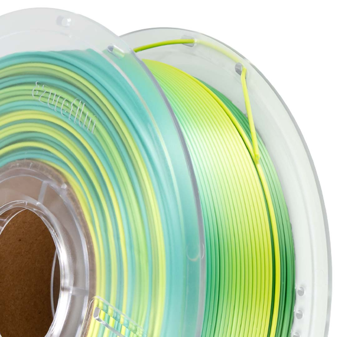 Filament 1.75 mm AzureFilm PLA Silk Rainbow Lemon Mist (multicolor) 1kg