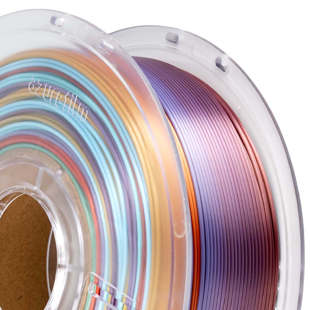 Filament 1.75 mm AzureFilm PLA Silk Rainbow Wild Ember (multicolor) 1kg
