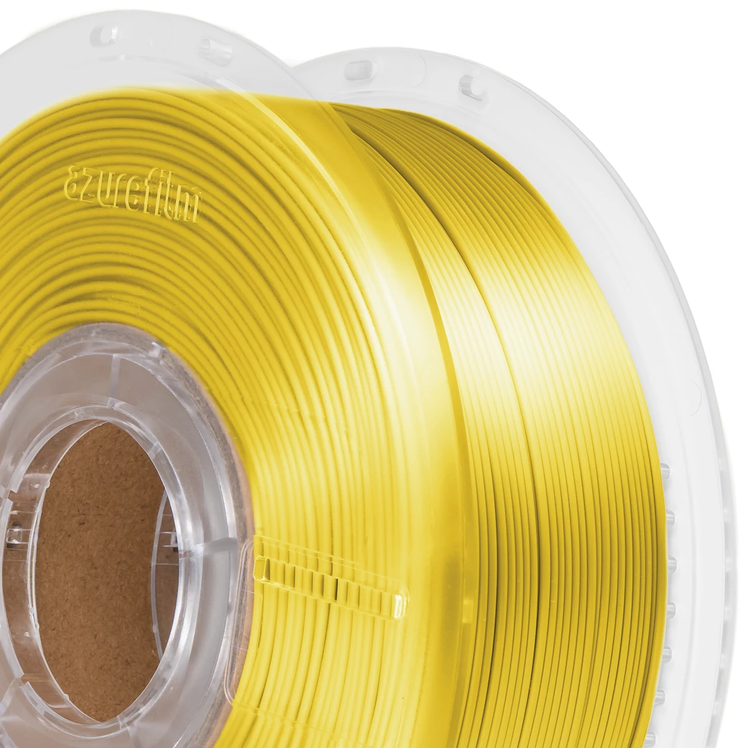 Filament 1.75 mm AzureFilm PLA Silk Yellow (galben) 1kg