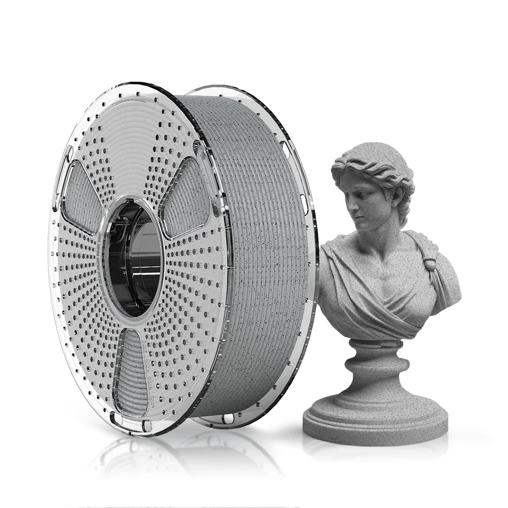 Filament 1.75mm Sunlu High Speed PLA Marble Ashen Concrete (gri) 1kg