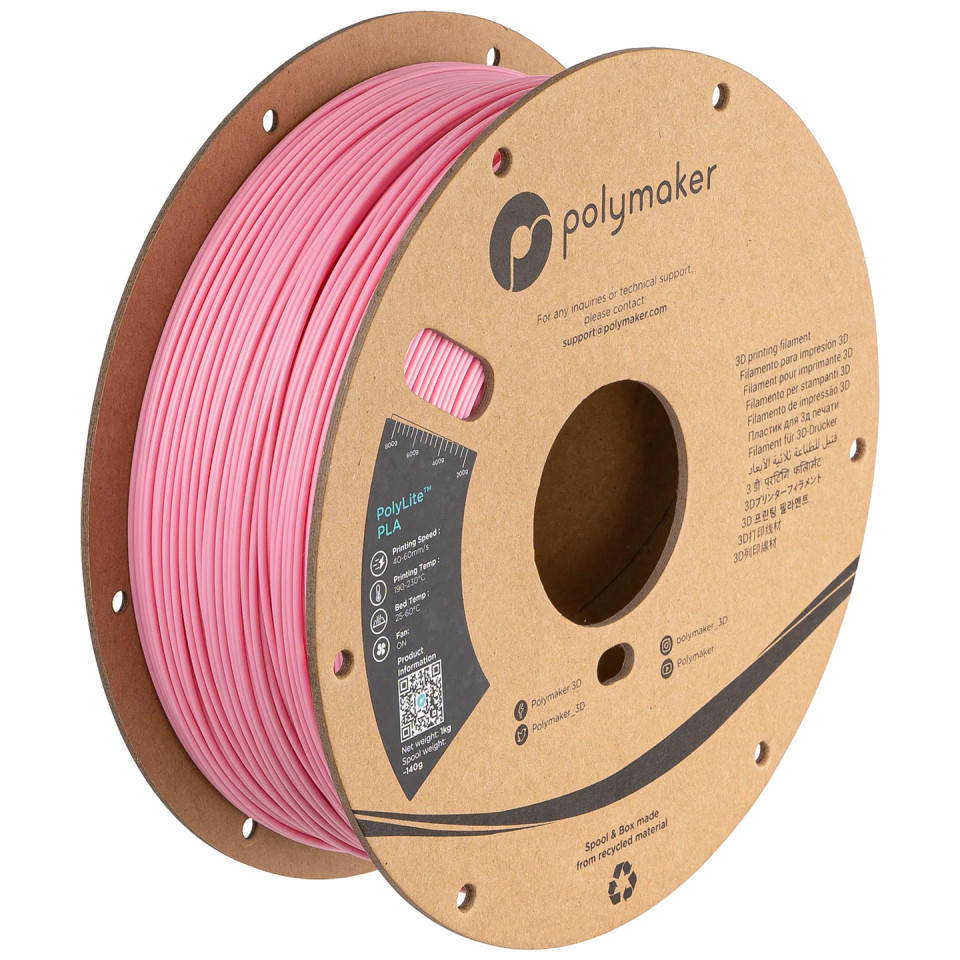 Filament PolyLite PLA Pink | Polymaker - Filamente3D