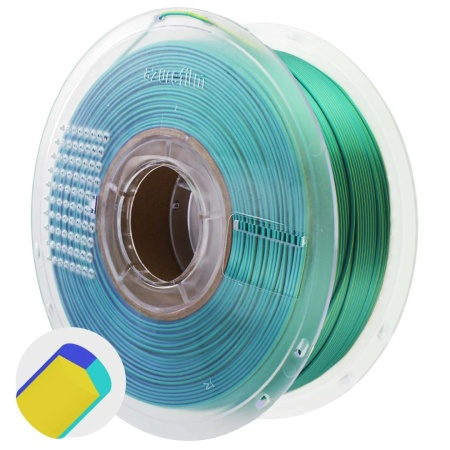 Filament 1.75 mm AzureFilm PLA Silk Tri Color Peacock Bloom (multicolor) 1kg