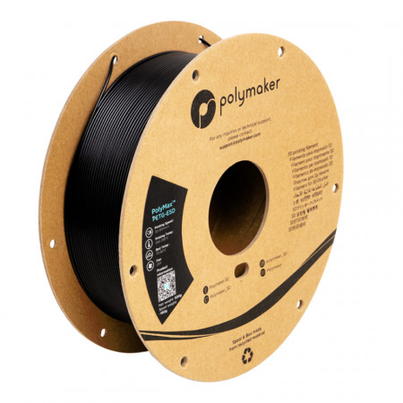 Filament 1.75 mm Polymaker PolyMax Tough PETG-ESD Black (negru) 500g
