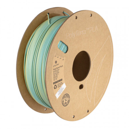Filament 1.75 mm PolyTerra Dual PLA Chameleon (Teal-Yellow) 1kg