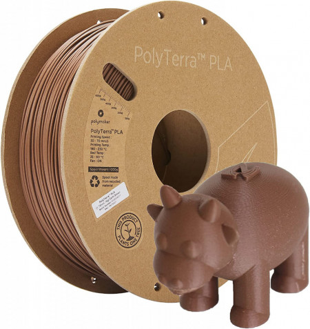 Filament Polymaker PolyTerra PLA Earth Brown (maro)1kg