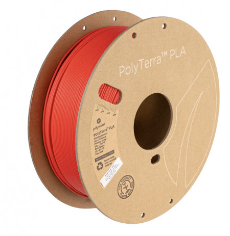 Filament Polymaker PolyTerra PLA Lava Red (rosu)1kg