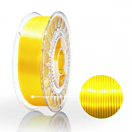 Filament 1.75 mm PLA - Silk Yellow (galben) 800g