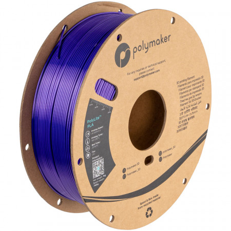 Filament 1.75 mm Polymaker PolyLite PLA Silk Purple (violet)1kg