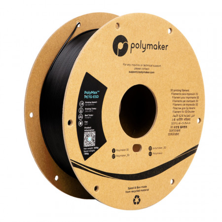Filament 1.75 mm Polymaker PolyMax Tough PETG-ESD Black (negru) 500g