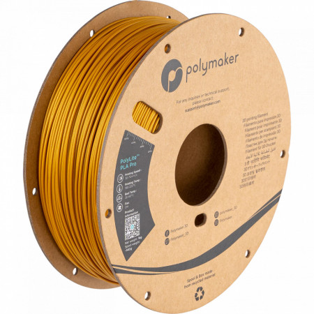 Filament Polymaker PolyLite PLA PRO Gold (auriu)1kg