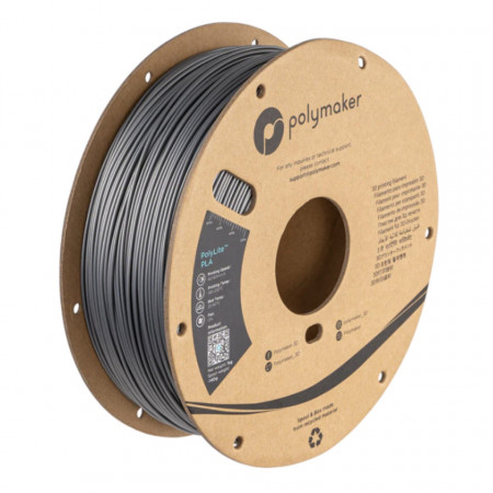 Filament Polymaker PolyLite PLA Steel Grey (gri închis)1kg