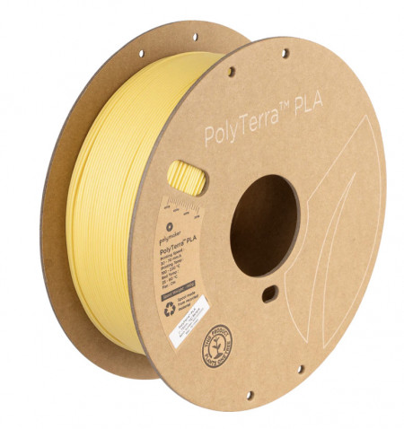 Filament Polymaker PolyTerra PLA Banana (galben deschis)1kg