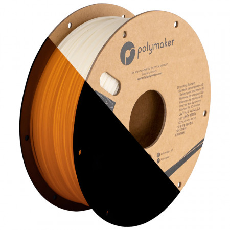Filament 1.75 mm Polymaker PolyLite PLA Glow in the Dark - Orange (portocaliu)1kg