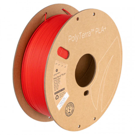 Filament 1.75mm Polymaker PolyTerra PLA+ Red (rosu) 1kg