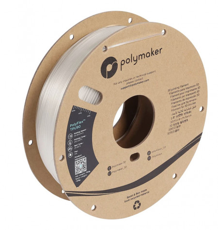 Filament Polymaker PolyFlex TPU-90A Clear (transparent) 750g