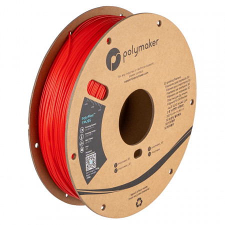 Filament Polymaker PolyFlex TPU-95A Red (rosu) 750g