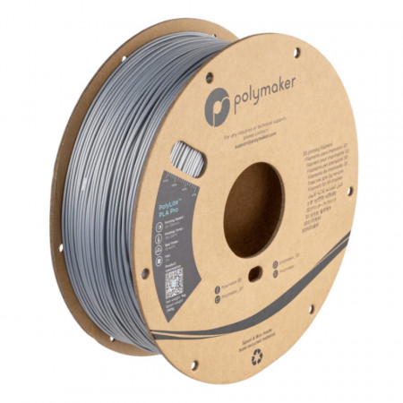 Filament Polymaker PolyLite PLA PRO Silver (argintiu)1kg