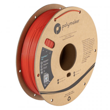 Filament Polymaker PolyMax Tough PC (fost PC-Max) Red (rosu) 750g