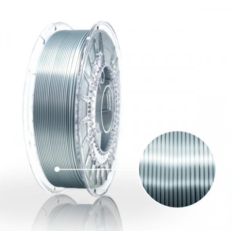 Filament 1.75 mm PLA - Silk Steel (gri-otel) 800g