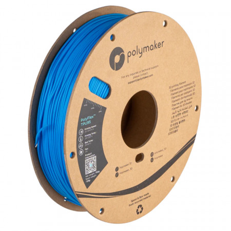 Filament Polymaker PolyFlex TPU-95A Blue (albastru) 750g