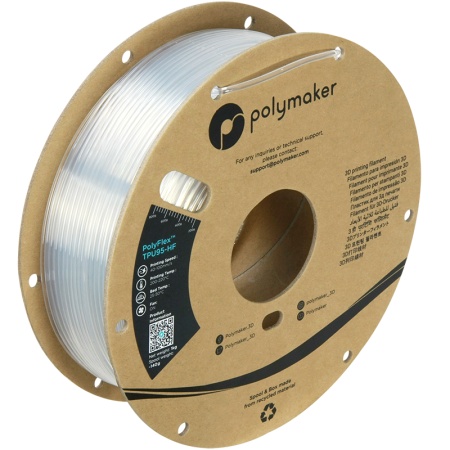 Filament Polymaker PolyFlex TPU-95A HF - High Speed Clear (transparent) 1kg