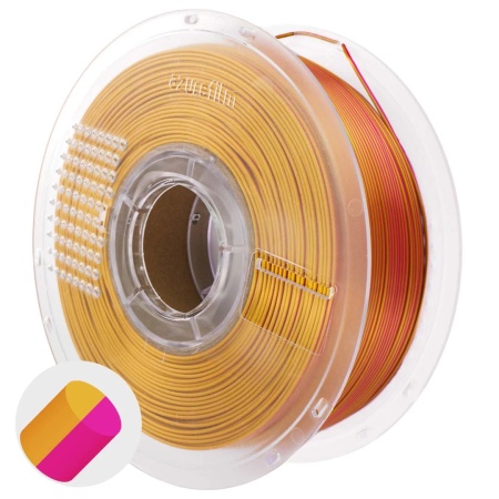 Filament 1.75 mm AzureFilm PLA Silk Dual Color Rose Fortune (multicolor) 1kg