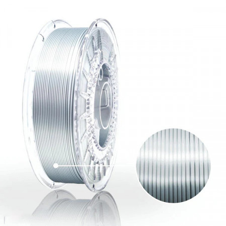 Filament 1.75 mm PLA - Silk Silver (argintiu) 800g