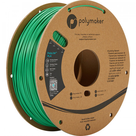 Filament Polymaker PolyLite PLA Green (verde)1kg