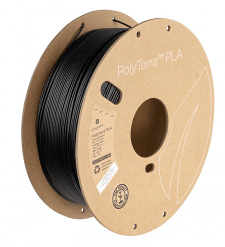 Filament Polymaker PolyTerra PLA Charcoal Black (negru)1kg