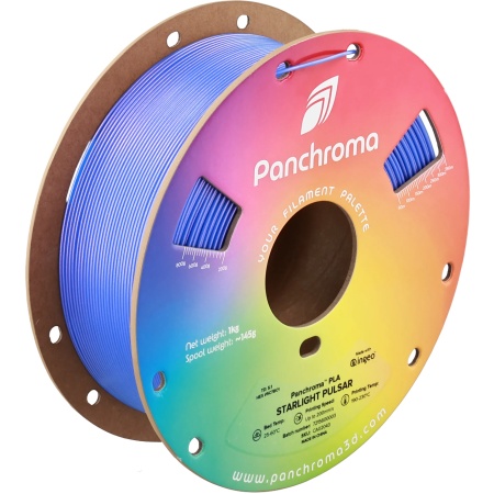 Filament 1.75 mm Polymaker Panchroma PLA Starlight Pulsar (albastru)1kg
