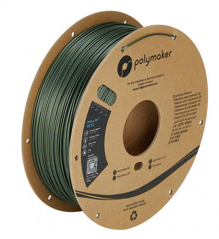 Filament PolyLite PETG Dark Green (verde inchis) 1kg